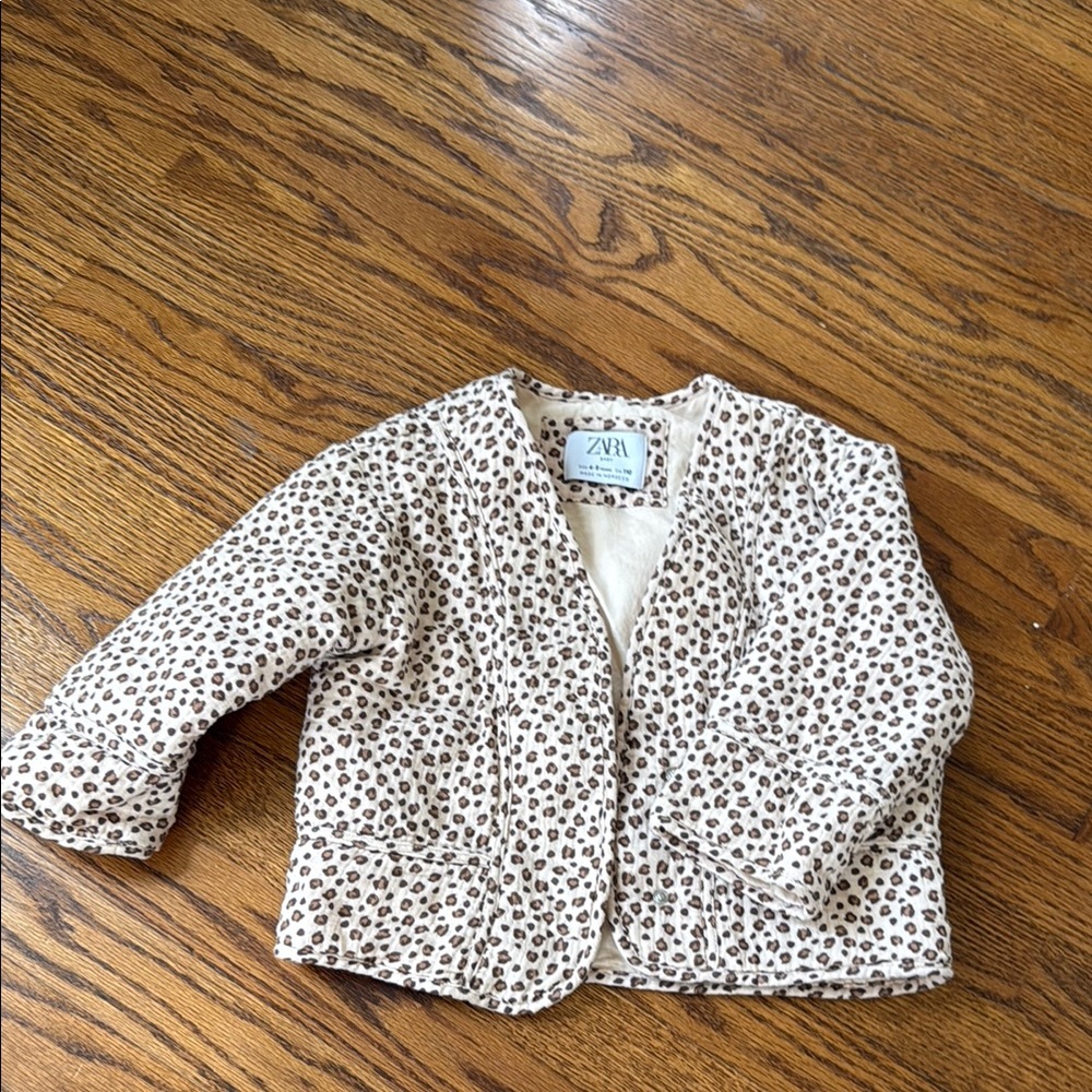Zara Kids Leopard Print Jacket